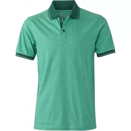 James & Nicholson Mens' Jersey Heather Polo