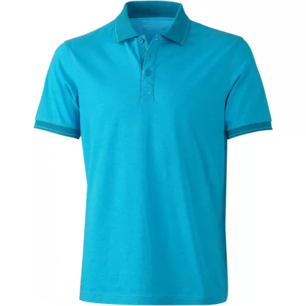 James & Nicholson Mens' Jersey Heather Polo