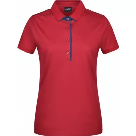 James & Nicholson Ladies Piqué Polo Single Stripe