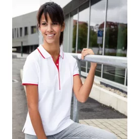 James & Nicholson Ladies Piqué Polo Stripe