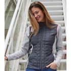 James&Nicholson női Hybrid dzseki 280 melírozott világos szürke-melírozott antracit