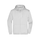 James&Nicholson pulóver Promo Zip Hoody 280 melírozott hamuszürke