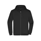 James&Nicholson pulóver Promo Zip Hoody 280 fekete