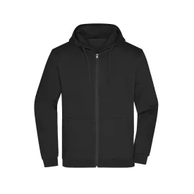 James&Nicholson pulóver Promo Zip Hoody 280 fekete