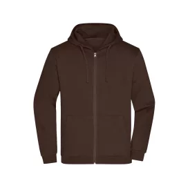 James&Nicholson pulóver Promo Zip Hoody 280 barna