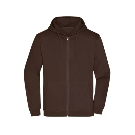 James&Nicholson pulóver Promo Zip Hoody 280 barna