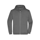James&Nicholson pulóver Promo Zip Hoody 280 sötétszürke