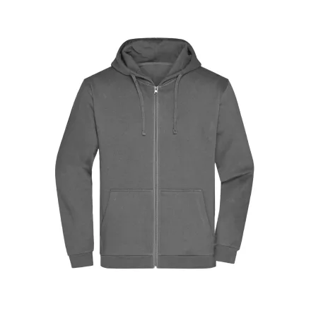 James&Nicholson pulóver Promo Zip Hoody 280 sötétszürke
