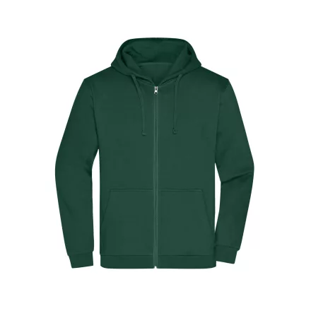 James&Nicholson pulóver Promo Zip Hoody 280 sötétzöld