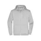 James&Nicholson pulóver Promo Zip Hoody 280 melírozott szürke