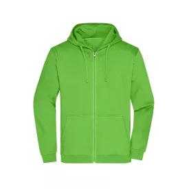 James&Nicholson pulóver Promo Zip Hoody 280 lime