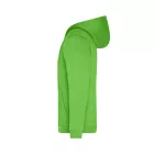 James&Nicholson pulóver Promo Zip Hoody 280 lime