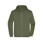 James&Nicholson pulóver Promo Zip Hoody 280 olíva