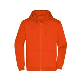 James&Nicholson pulóver Promo Zip Hoody 280 narancssárga