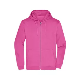 James&Nicholson pulóver Promo Zip Hoody 280 pink