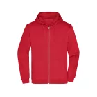 James&Nicholson pulóver Promo Zip Hoody 280 piros