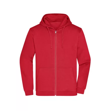 James&Nicholson pulóver Promo Zip Hoody 280 piros
