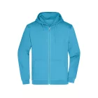 James&Nicholson pulóver Promo Zip Hoody 280 türkíz