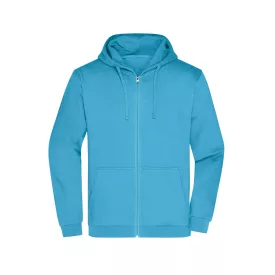 James&Nicholson pulóver Promo Zip Hoody 280 türkíz
