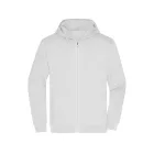 James&Nicholson pulóver Promo Zip Hoody 280 fehér