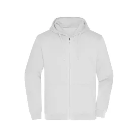 James&Nicholson pulóver Promo Zip Hoody 280 fehér