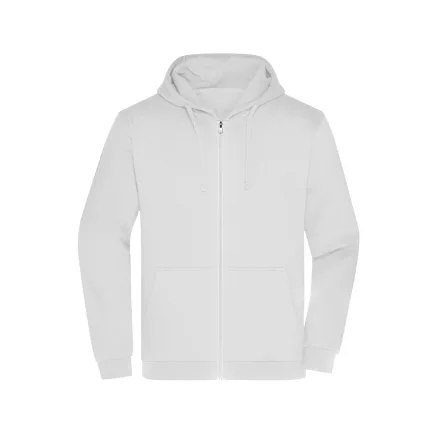 James&Nicholson pulóver Promo Zip Hoody 280 fehér