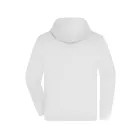 James&Nicholson pulóver Promo Zip Hoody 280 fehér