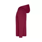 James&Nicholson pulóver Promo Zip Hoody 280 bordó