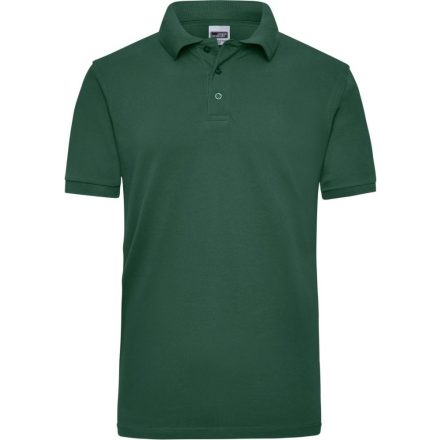 James&Nicholson galléros póló Heavy Workwear Piqué 220 sötétzöld