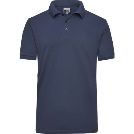 James&Nicholson galléros póló Heavy Workwear Piqué 220 tengerkék