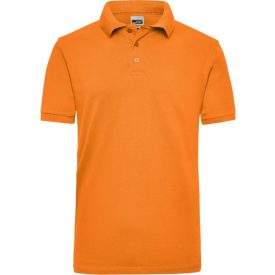   James&Nicholson galléros póló Heavy Workwear Piqué 220 narancssárga
