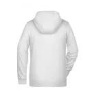 James&Nicholson női pulóver Zip Hoody 300 melírozott világosszürke