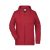 James&Nicholson női pulóver Zip Hoody 300 melírozott piros