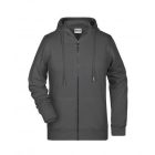 James&Nicholson női pulóver Zip Hoody 300 grafit