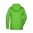 James&Nicholson női pulóver Zip Hoody 300 lime