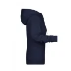 James&Nicholson női pulóver Zip Hoody 300 tengerkék