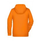 James&Nicholson női pulóver Zip Hoody 300 narancs