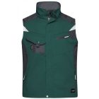 James&Nicholson mellény Strong 260 sötétzöld-fekete