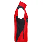 James&Nicholson munkás mellény Strong 260 piros-fekete