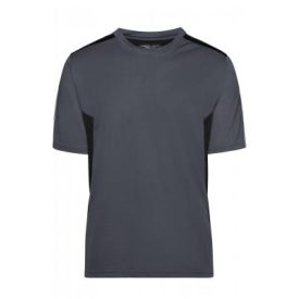   James&Nicholson póló Strong Craftsmen 165 carbon-fekete-fehér