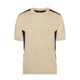   James&Nicholson póló Strong Craftsmen 165 homok-fekete-fehér