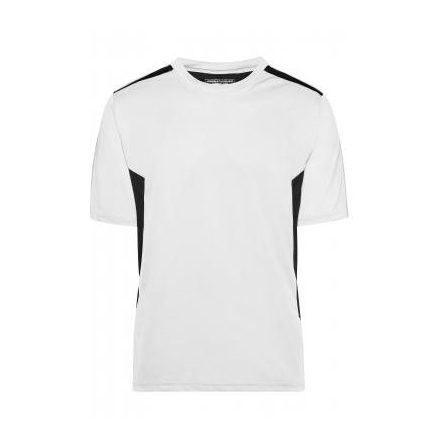 James&Nicholson póló Strong Craftsmen 165 homok-fekete-fehér