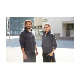 James & Nicholson Workwear Half Zip Sweatshirt