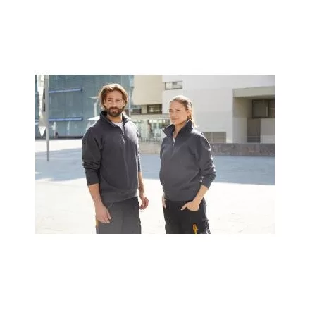 James & Nicholson Workwear Half Zip Sweatshirt