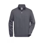 James & Nicholson Workwear Half Zip Sweatshirt