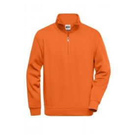 James & Nicholson Workwear Half Zip Sweatshirt