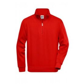 James & Nicholson Workwear Half Zip Sweatshirt