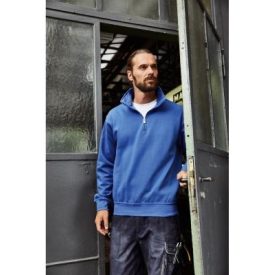 James & Nicholson Workwear Half Zip Sweatshirt