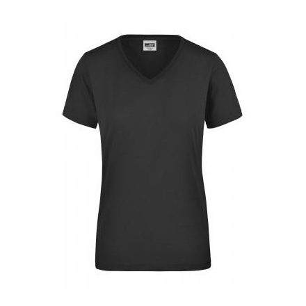 James&Nicholson női póló Workwear 160 fekete