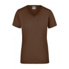 James&Nicholson női póló Workwear 160 barna